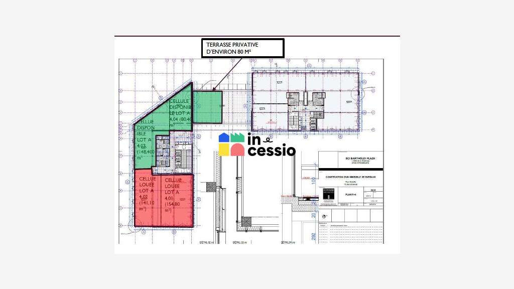 Bureaux 228m² R+4 avec à louer au Mans