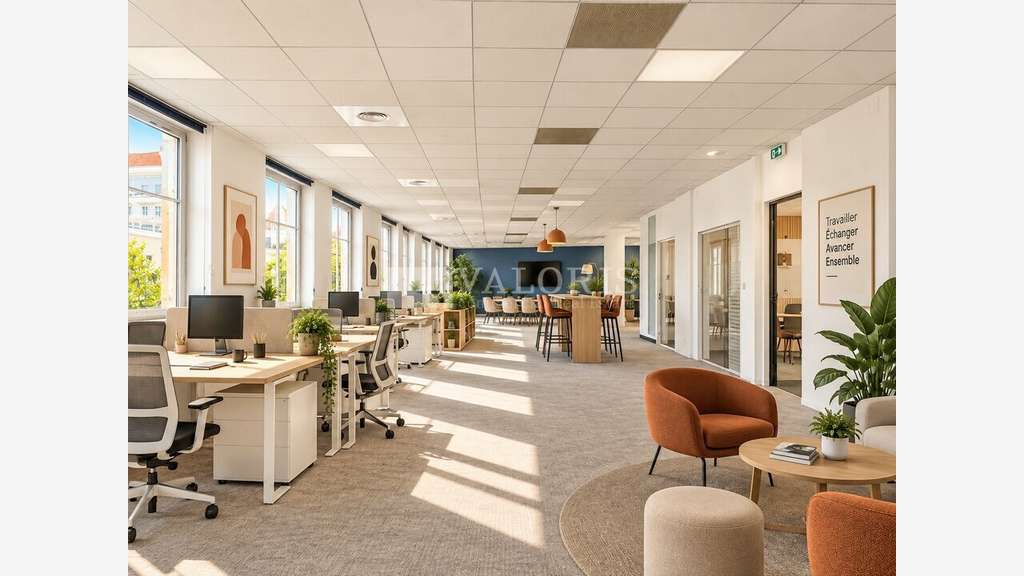 Bureaux lumineux dès 295 m² à louer à Lyon 6e
