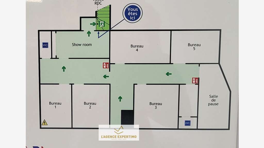 LOCATION BUREAUX 117 M² MONTEUX