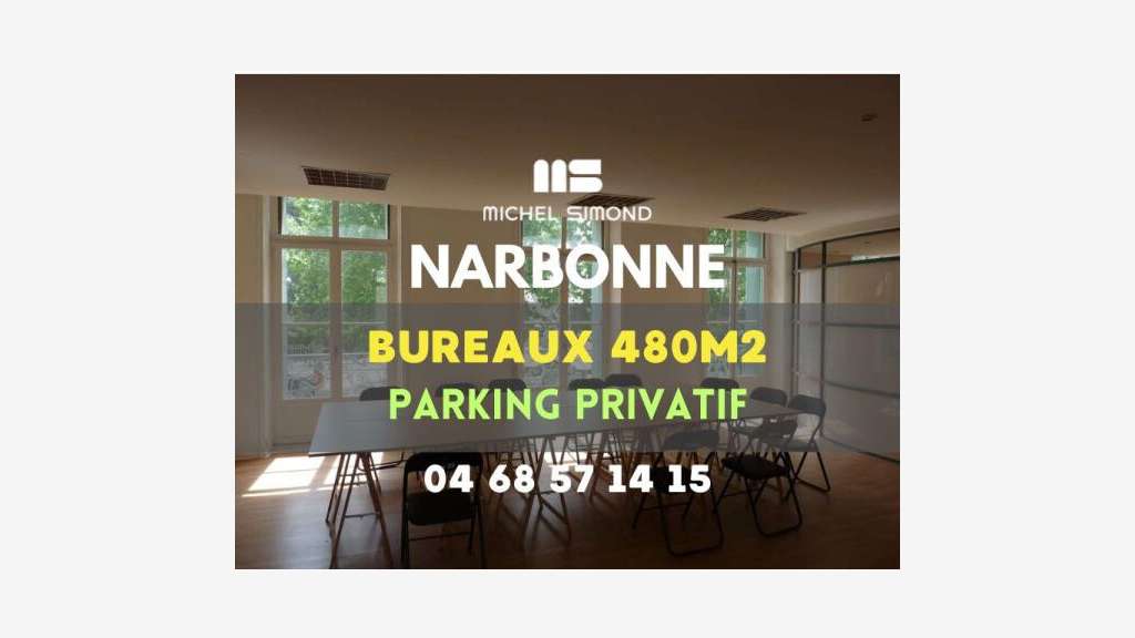 A louer grands bureaux en centre ville Narbonne