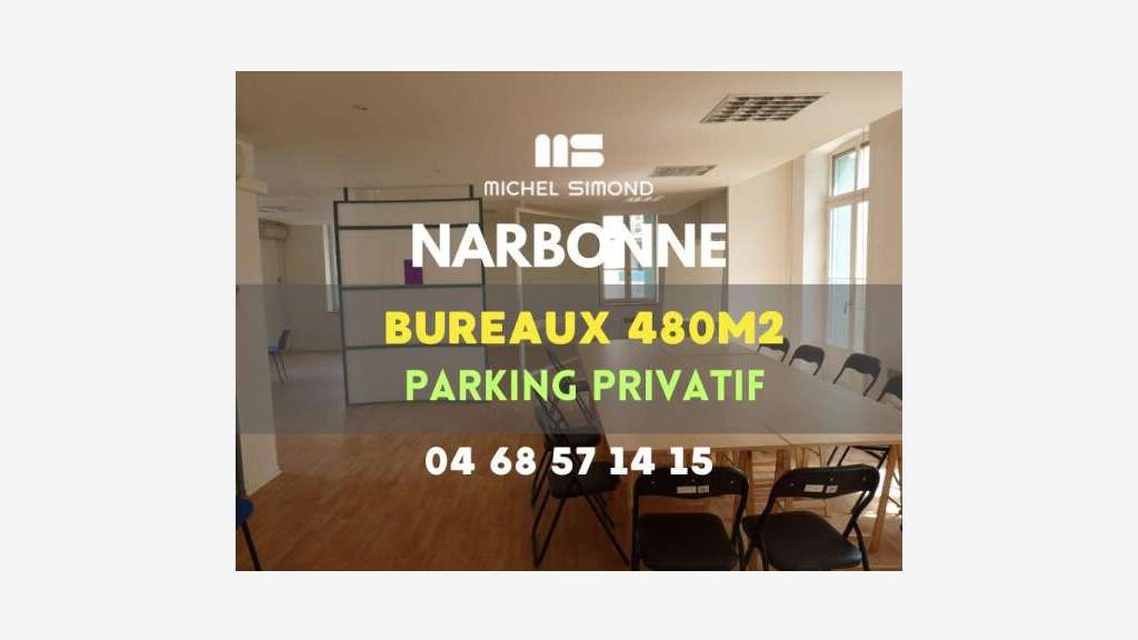 A louer grands bureaux en centre ville Narbonne