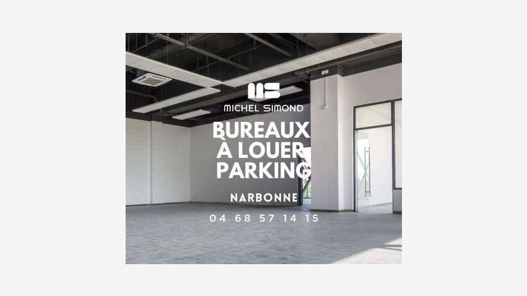 A louer bureau lumineux 80m² centre ville Narbonne