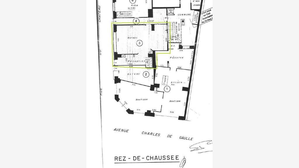 Location local professionnel/bureau 92200 Neuilly