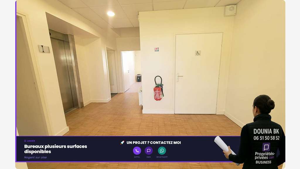 A louer lots de bureaux 75m² à Nogent-sur-Oise
