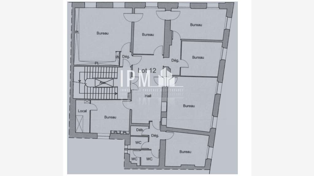 A louer plateau de bureaux 150m² Marseille 13006