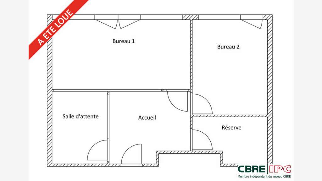 Location bureaux 80m² Jorlis Anglet, accès aisé