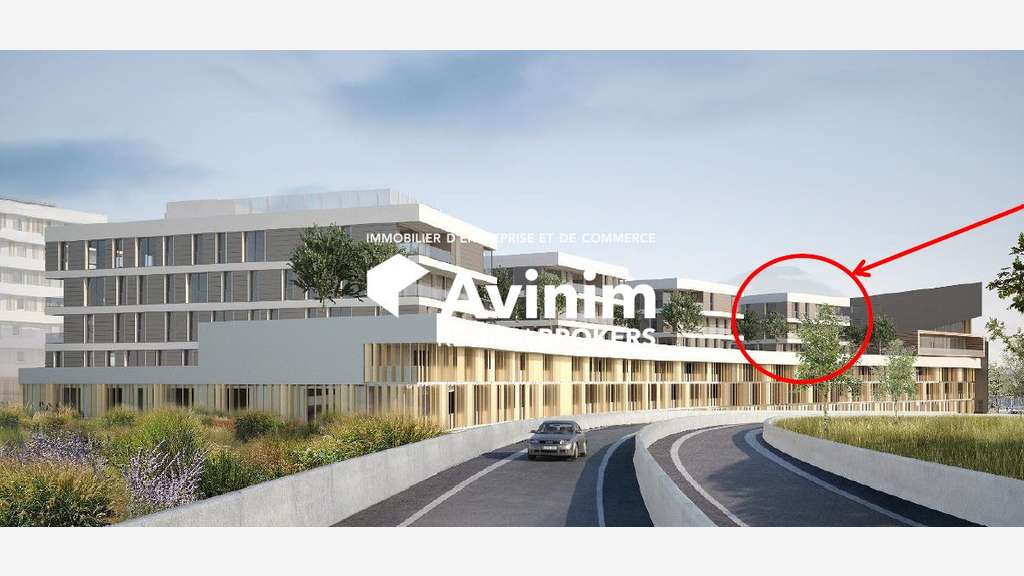 Bureaux neufs à Annecy-Pringy : 2513m² divisibles