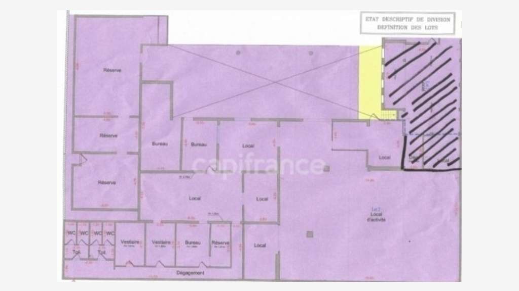 Entrepôt + bureau 500m² à louer à Athis-Mons