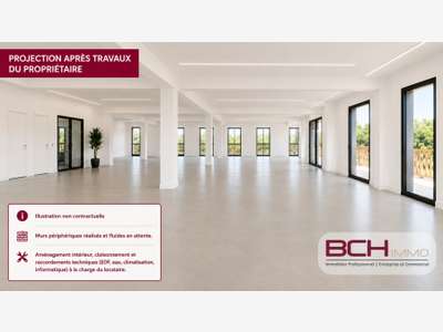 Location plateau de bureaux neufs, PMR, terrasse,