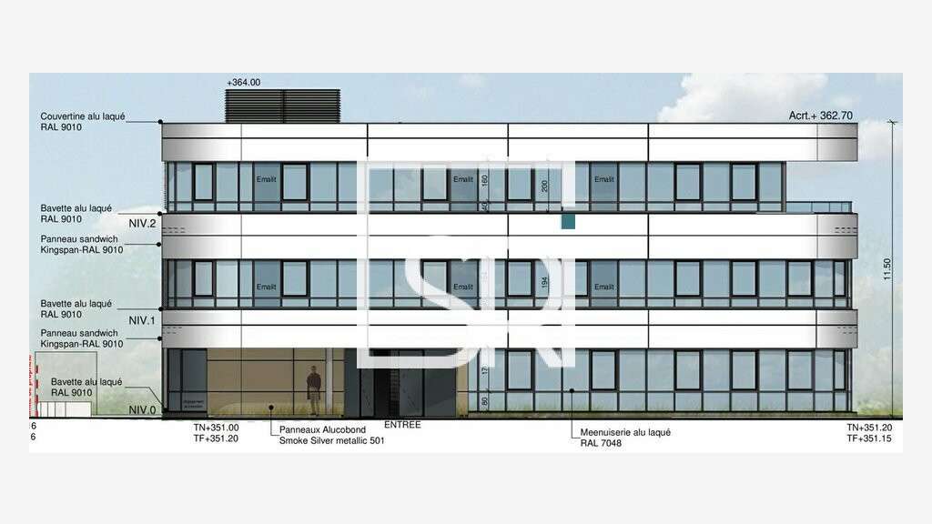 Bureaux 163m² à louer ZAC La Pardieu à Aubière