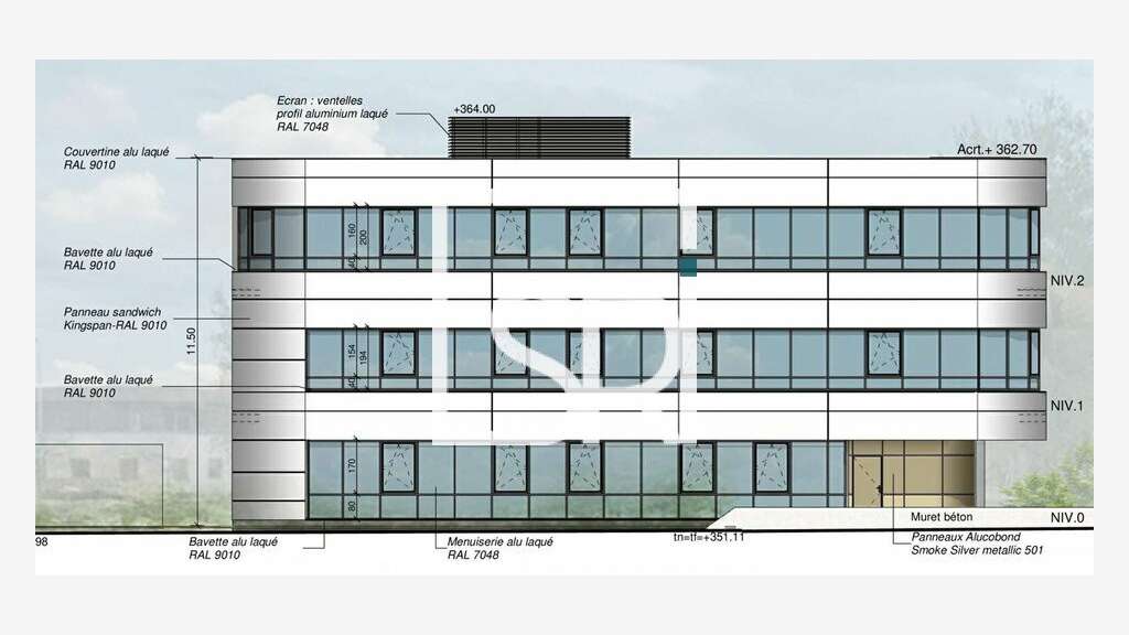 Bureaux 163m² à louer ZAC La Pardieu à Aubière