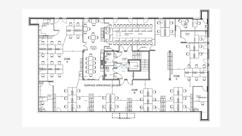 À louer bureaux 485m² div R+2 ZA Courtine Avignon