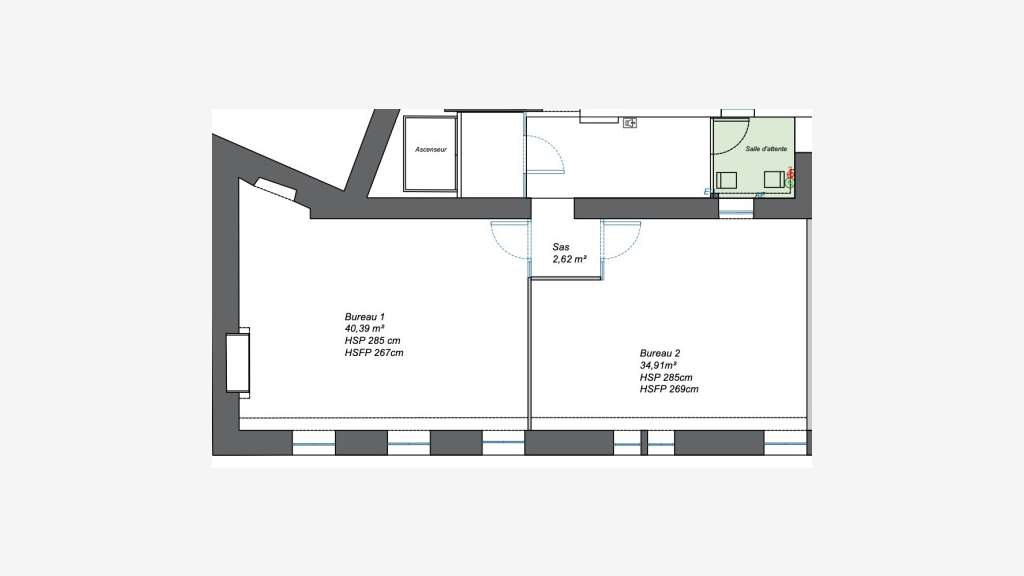 A louer bureau de 80m² à Avignon intra muros