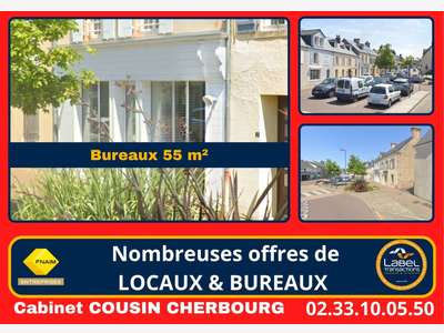 A louer bureaux 55m² à Barneville-Carteret centre