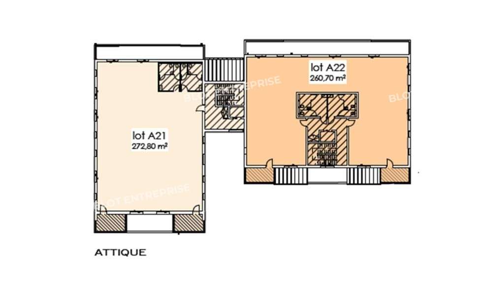 A louer bureaux 292m² à Basse-Goulaine Pole Sud