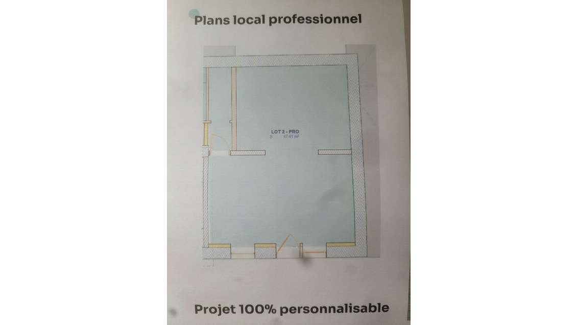Bureaux 47m² à louer à Belleville centre 