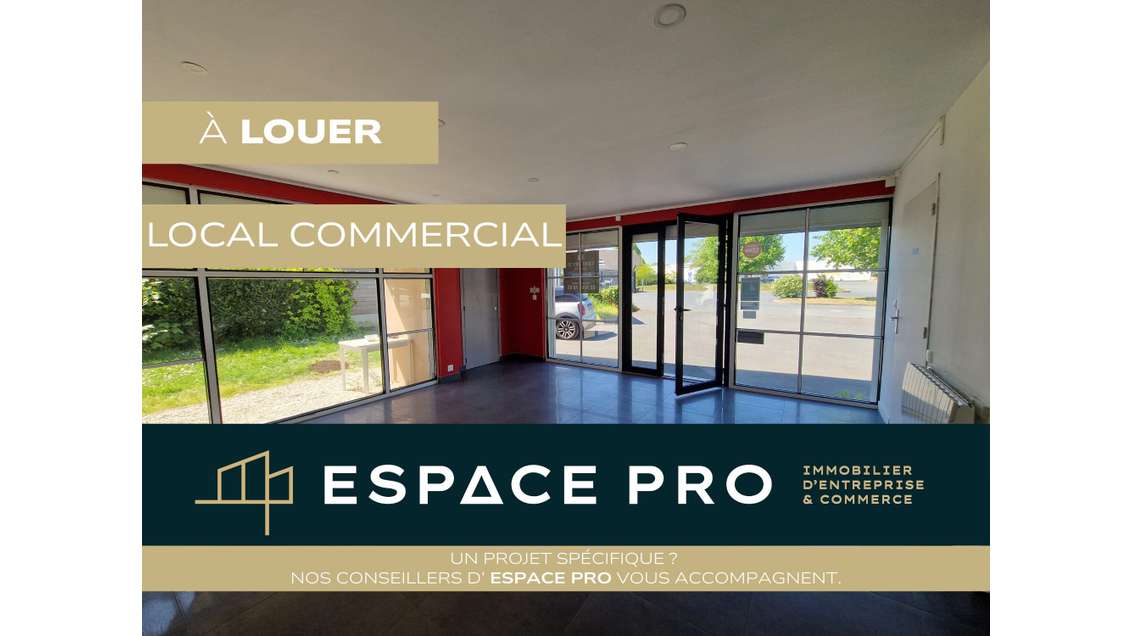 A louer local commercial de 60m² en RDC Bénouville