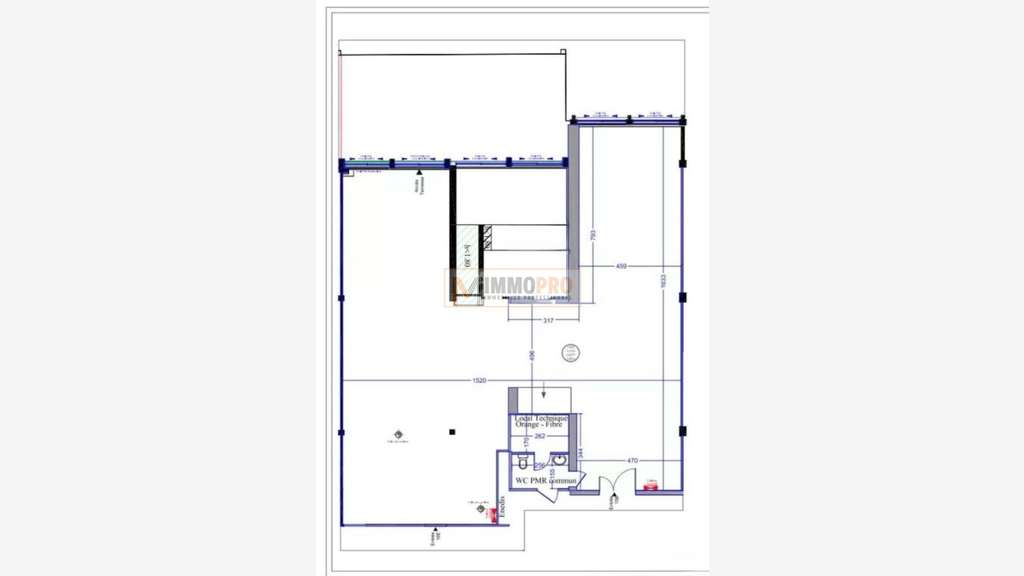 Bureaux 250m² + terrasse 43m² R+1 7 parkings Biot