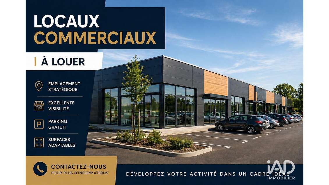A louer local commercial 83m² Blagnac empl strat