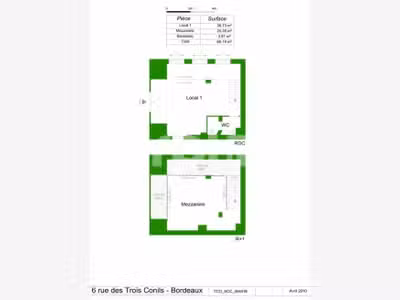 Bureau 98m² à louer à Bordeaux Lac