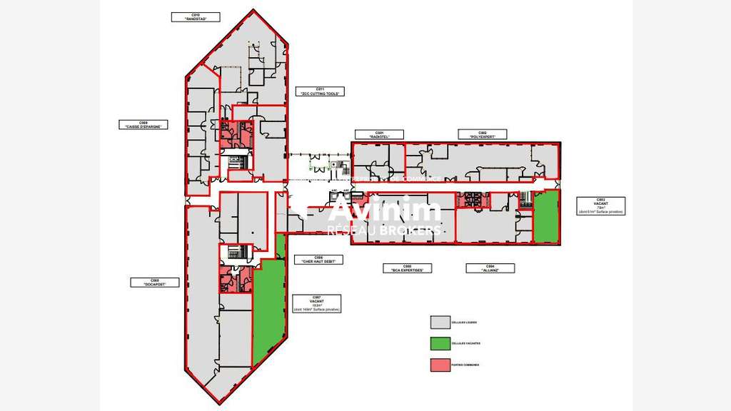 Beau plateau de bureau 149m² à louer à Bourges