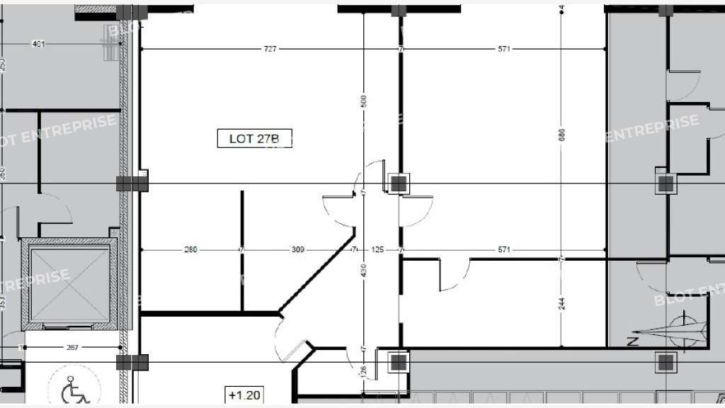 A louer bureaux 135m² à Brest Grand Large