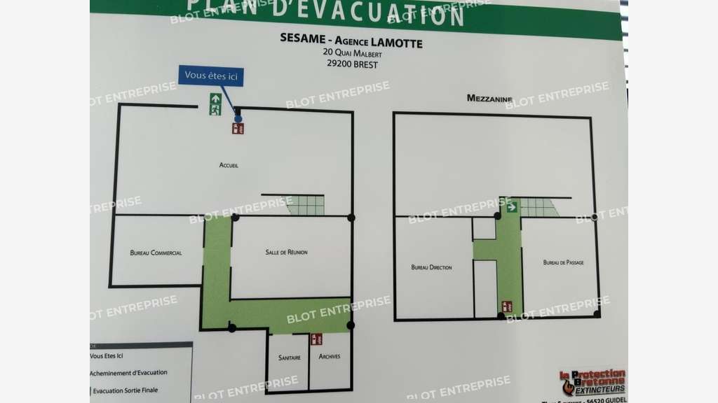 À LOUER - BUREAUX - 135 m² - BREST