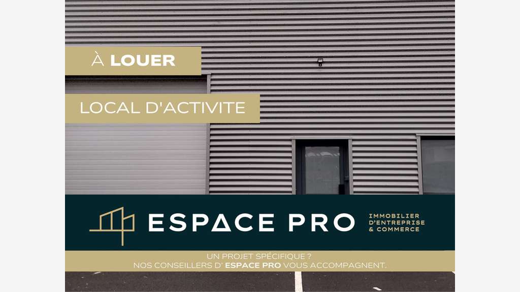 A louer local d'activité neuf 157m² proche A84