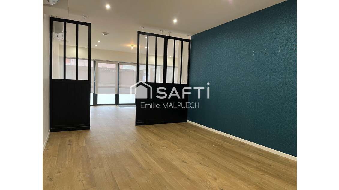 Local professionnel aménagé 51m² Bruguières centre