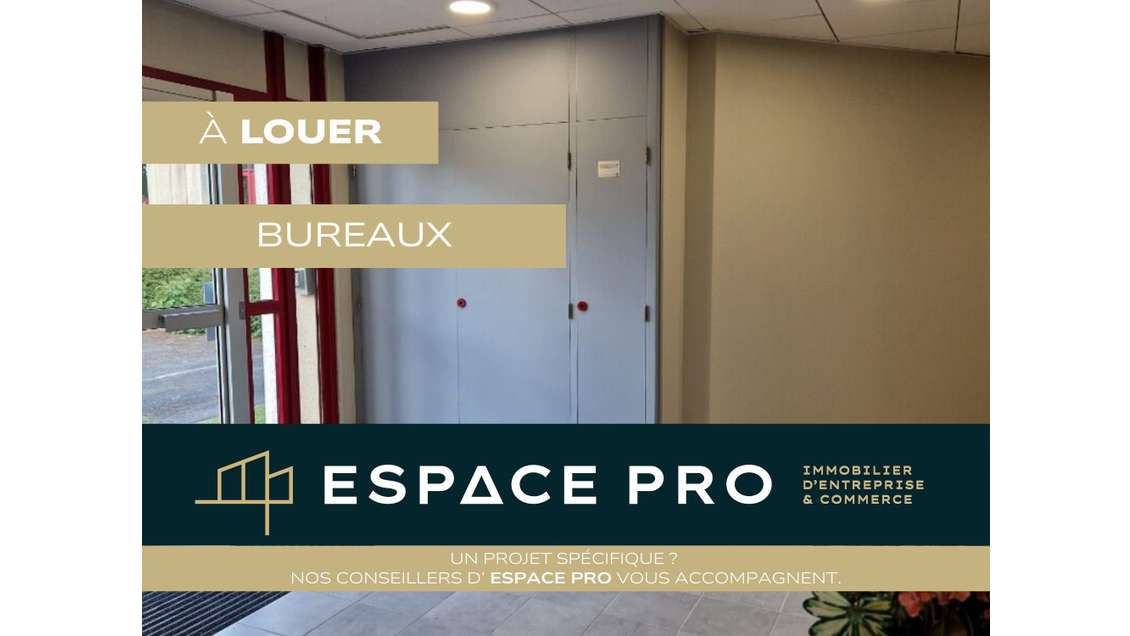 A louer 160m² de bureaux aménagés à Caen Nord