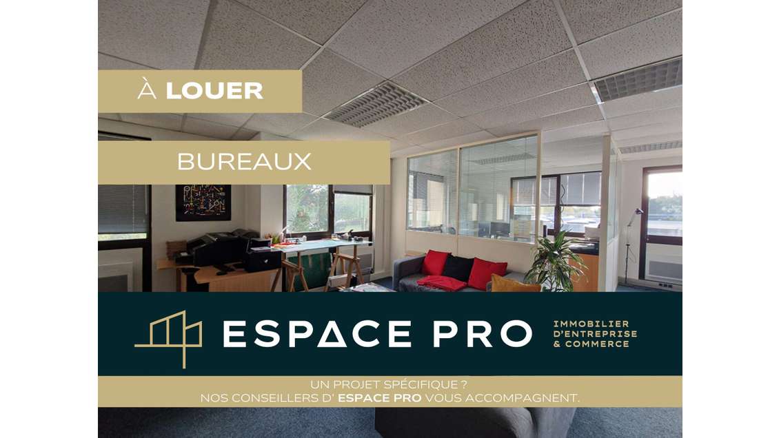 A louer bureaux aménagés 123m² à Caen Nord