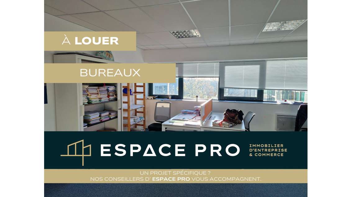 A louer bureaux aménagés 169m² à Caen Nord