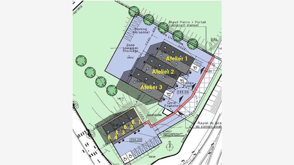 À louer 4 bureaux de 50m² ZA Quercypôle à Cambes