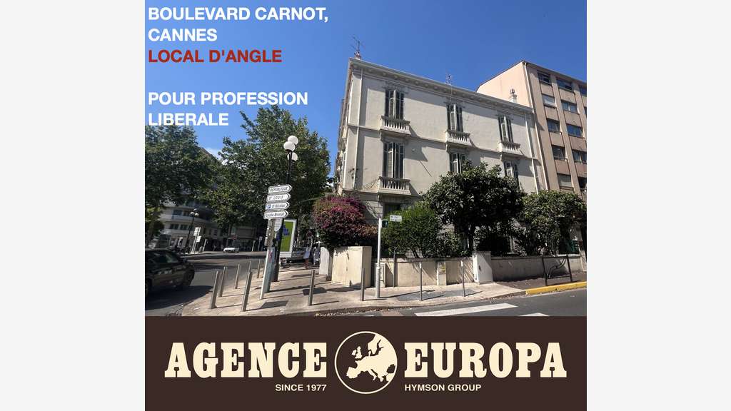 Local pour profession liberale Cannes bd Carnot
