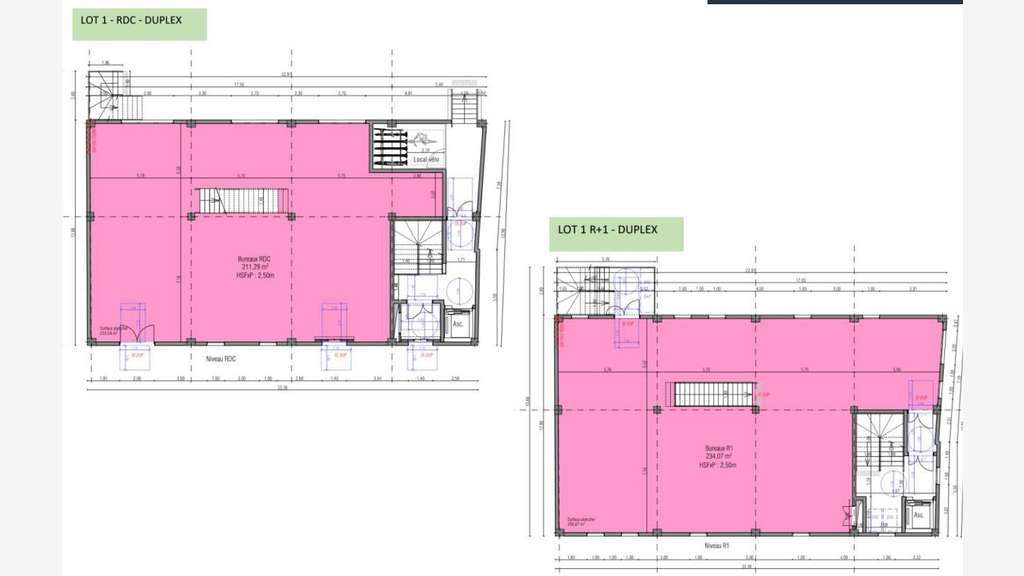 A louer bureaux 233m² à Carpentras ZA Marché Gare