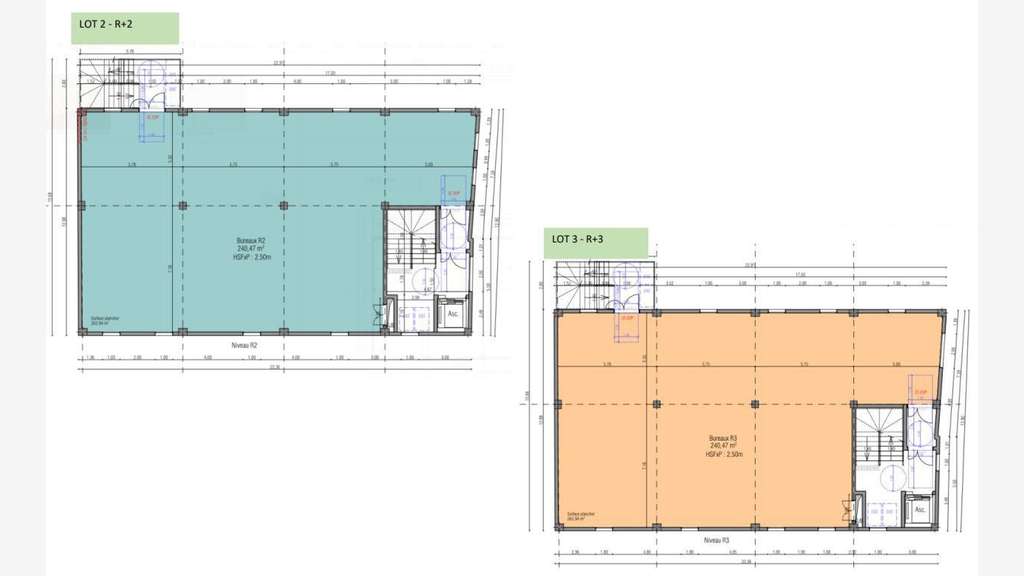 A louer bureaux 233m² à Carpentras ZA Marché Gare