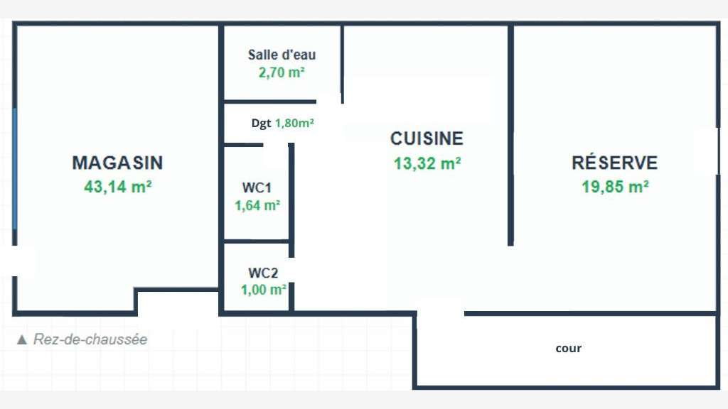 A louer local 92m² excellente visibilité Chabeuil