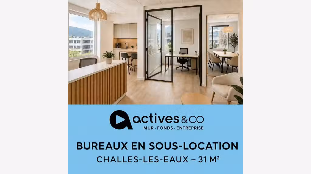 Bureaux à louer ZA des Massettes Challes-les-Eaux