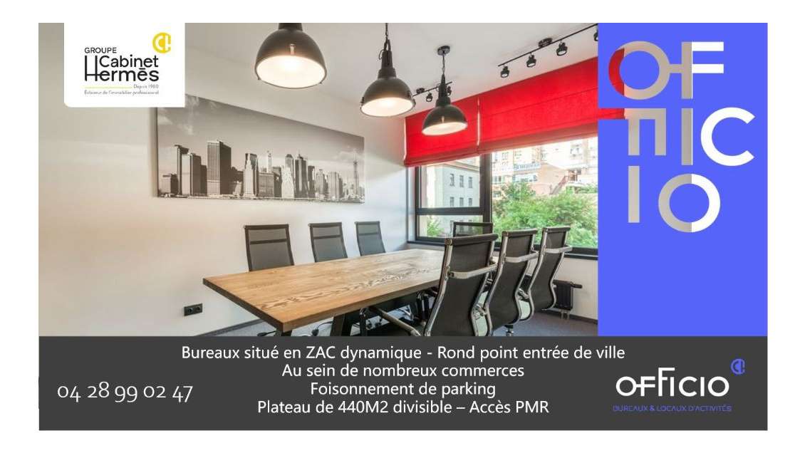 A louer bureaux de 167m² en ZAC à Chatuzange