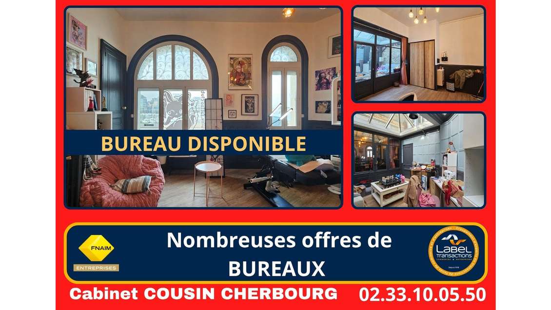 A louer bureaux face port de Cherbourg en Cotentin