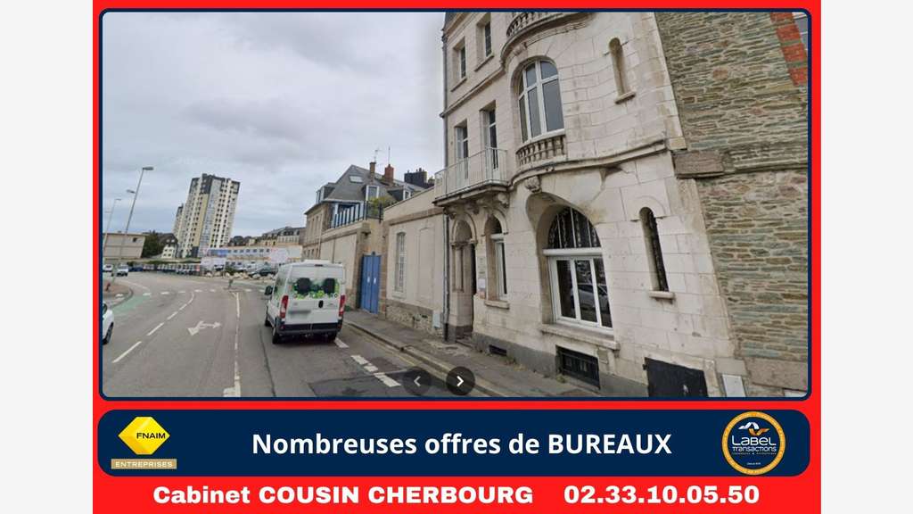 A louer bureaux face port de Cherbourg en Cotentin