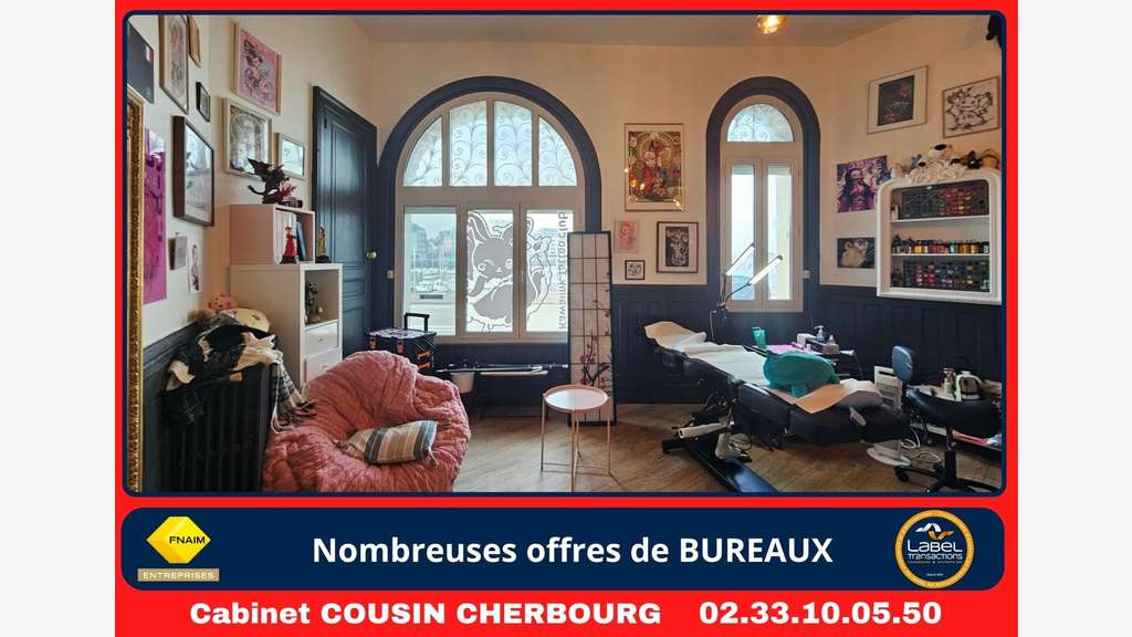 A louer bureaux face port de Cherbourg en Cotentin