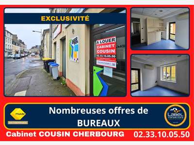 A louer bureaux de 70m² à Équeurdreville centre