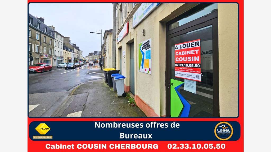 A louer bureaux de 70m² à Équeurdreville centre