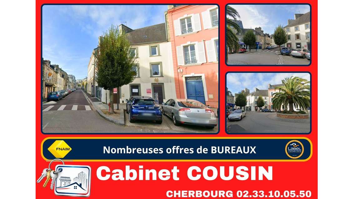 A louer bureaux en hyper-centre de Cherbourg