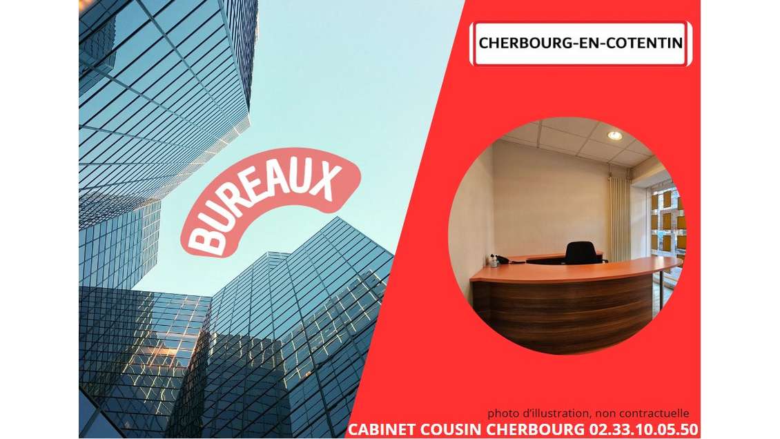 A louer bureaux en hyper-centre de Cherbourg