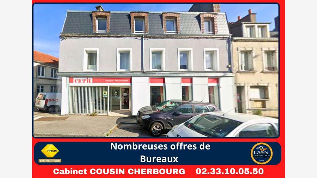 A louer bureaux de 80m² sur axe passant Cherbourg