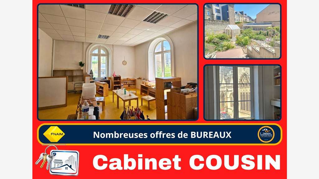 A louer bureaux 280m² en hyper centre de Cherbourg