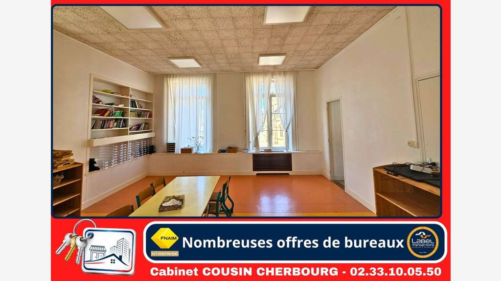 A louer bureaux 280m² en hyper centre de Cherbourg