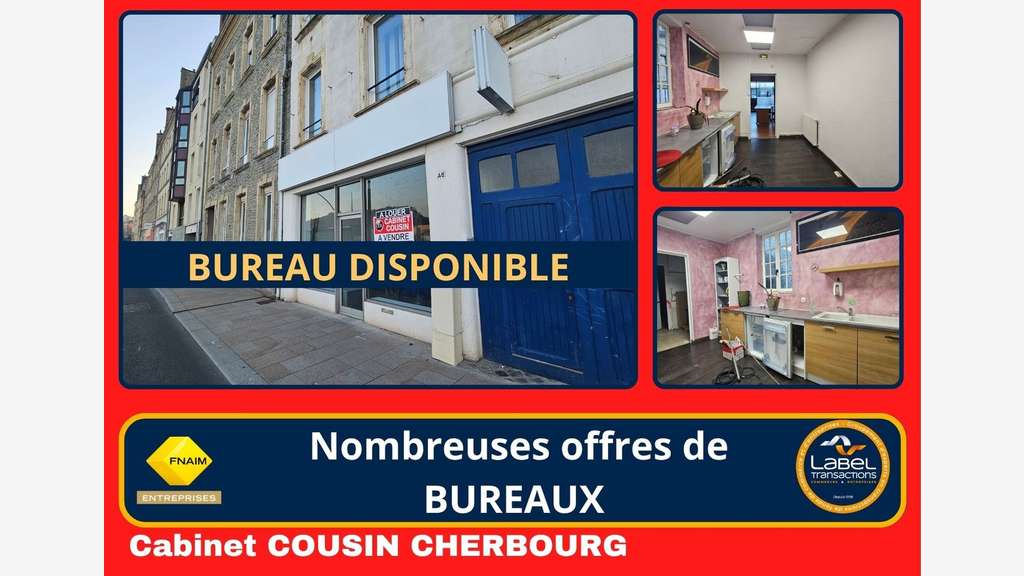 A louer bureaux 74m² sur les quais à Cherbourg